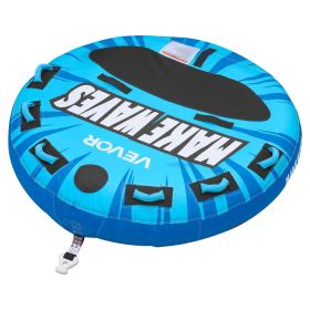 Towable Tubes for Boating, 3-Rider Inflatable Boat Tubes and Towables, 510lbs Capacity Water Sport Tube for Boat to Pull - with Anti-Slip Pad
