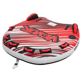 Towable Tube for Boating, 3 Riders Inflatable Boat Tubes and Towables, 510 lbs Capacity Water Sport Towable Tube for Boat to Pull - with Fins